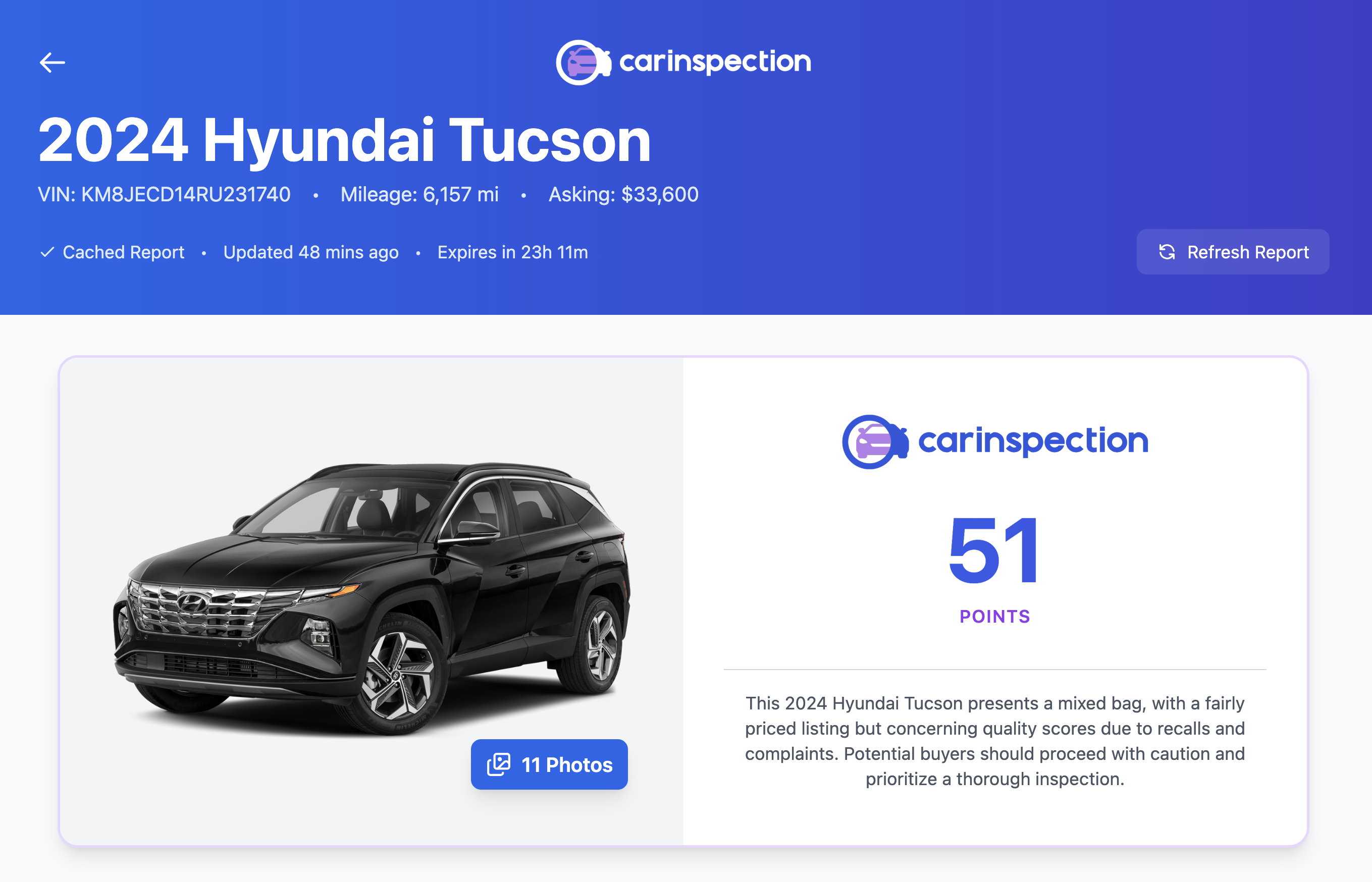 Overall Vehicle Score
